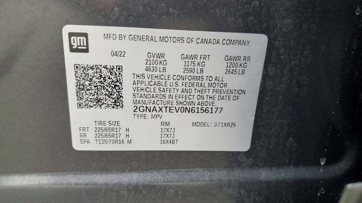Chevrolet Equinox  2022