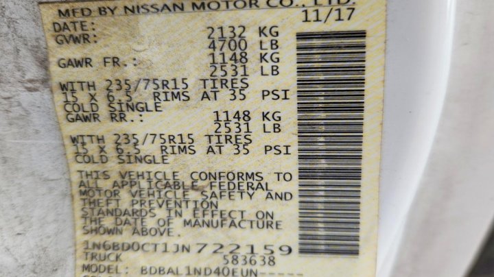 Nissan Frontier  2018