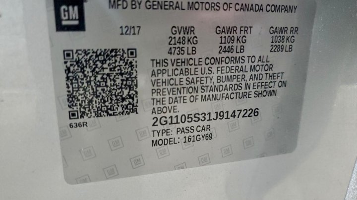 Chevrolet Impala  2018