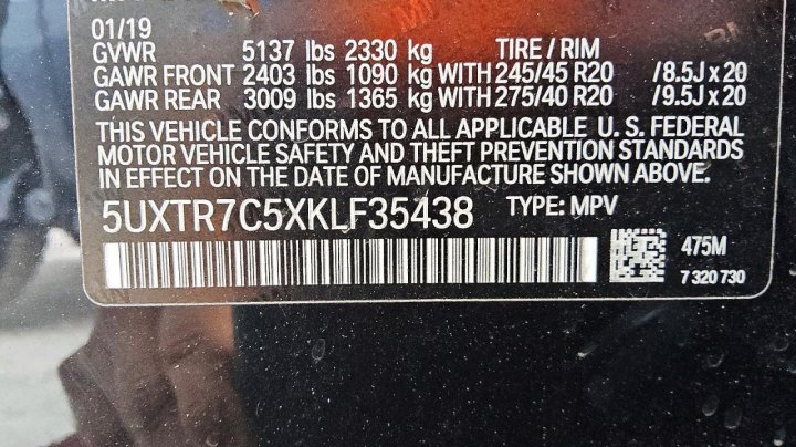 BMW X3  2019