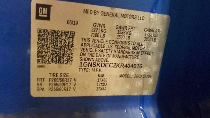Chevrolet Tahoe  2019