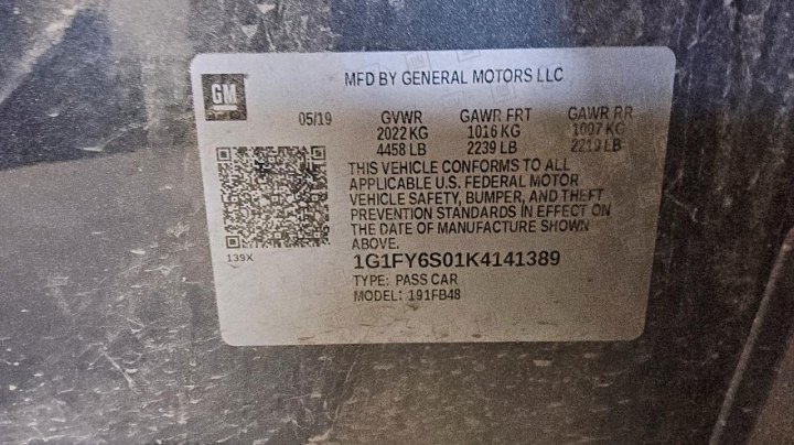 Chevrolet BOLT EV  2019