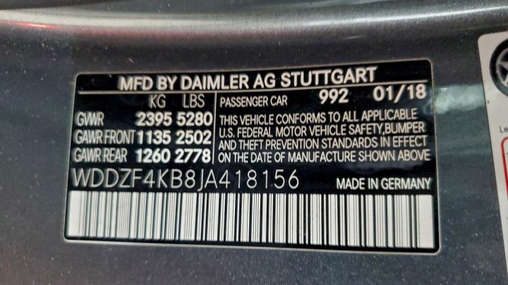Mercedes-Benz E  2018