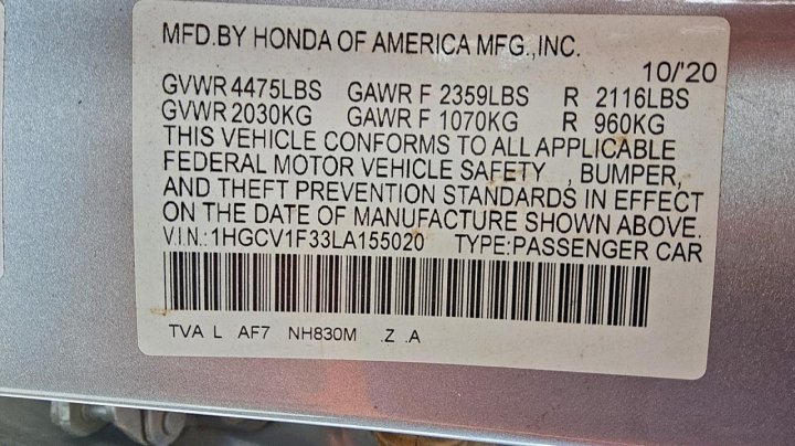 Honda Accord  2020