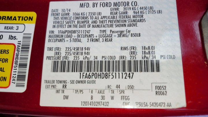 Ford FUSION  2015