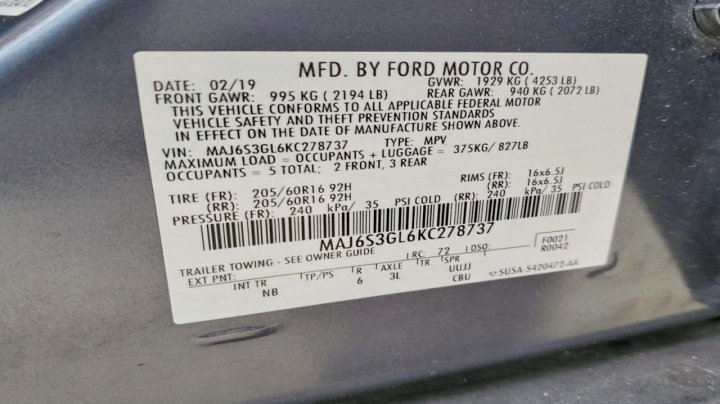 Ford ECOSPORT  2019
