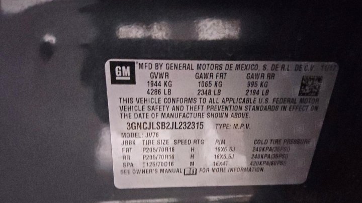Chevrolet Trax  2018