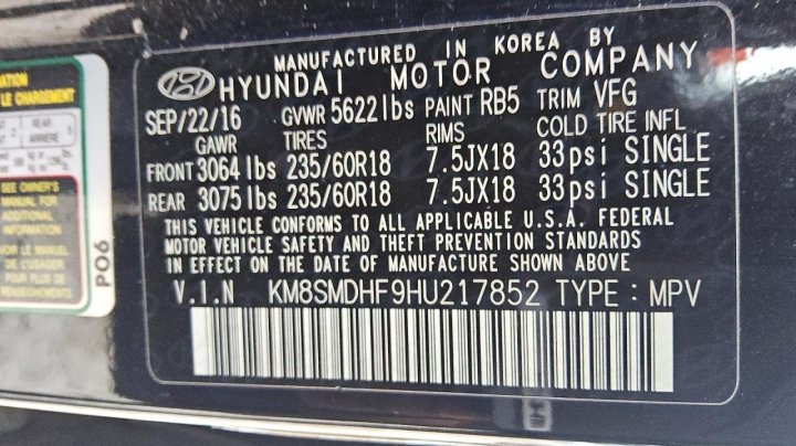 Hyundai Santa Fe  2017