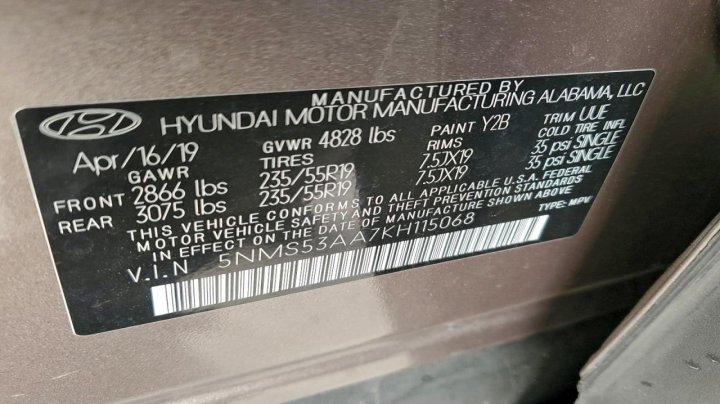 Hyundai Santa Fe  2019