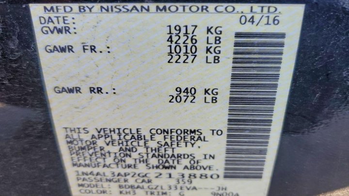 Nissan Altima  2016