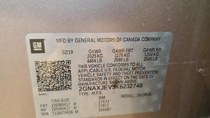 Chevrolet Equinox  2019