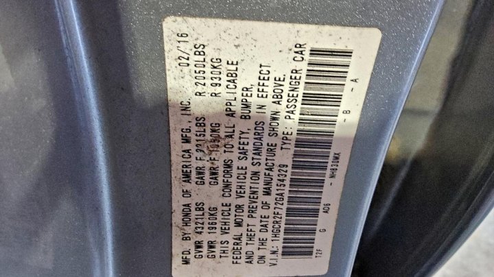 Honda Accord  2016
