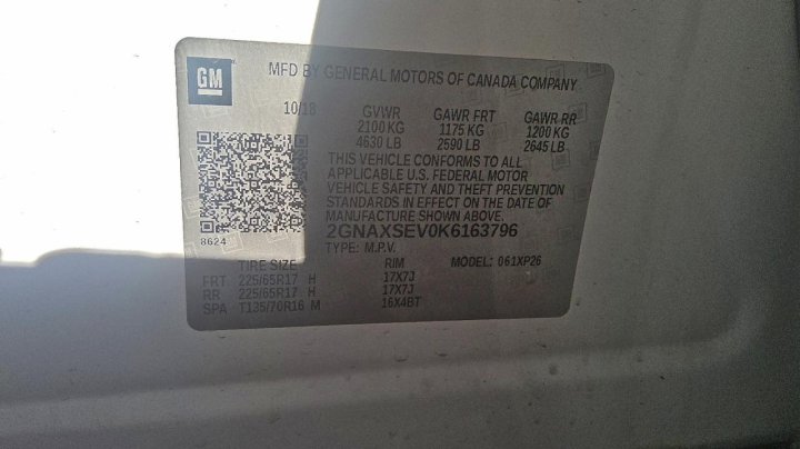 Chevrolet Equinox  2019