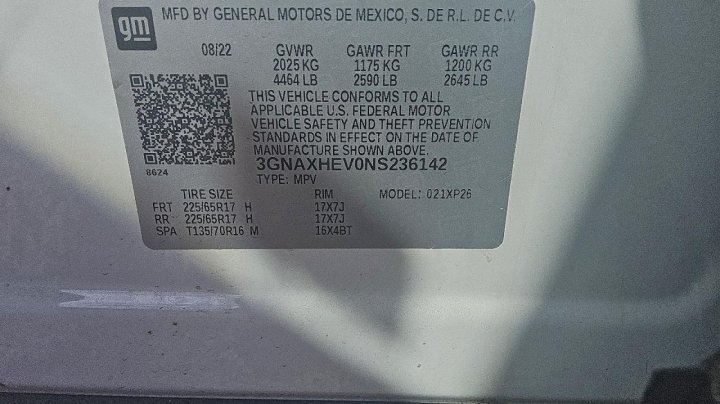 Chevrolet Equinox  2022