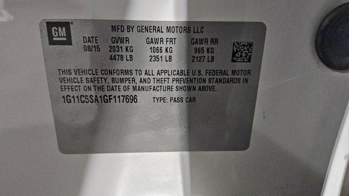 Chevrolet MALIBU LIMITED  2016