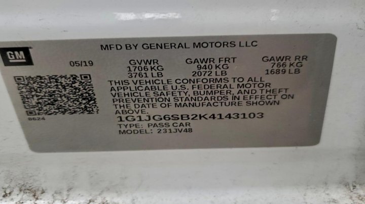 Chevrolet Sonic  2019