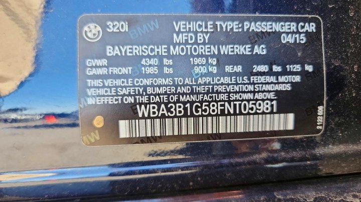 BMW 320  2015