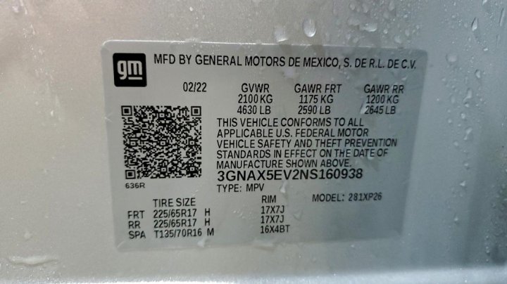 Chevrolet Equinox  2022