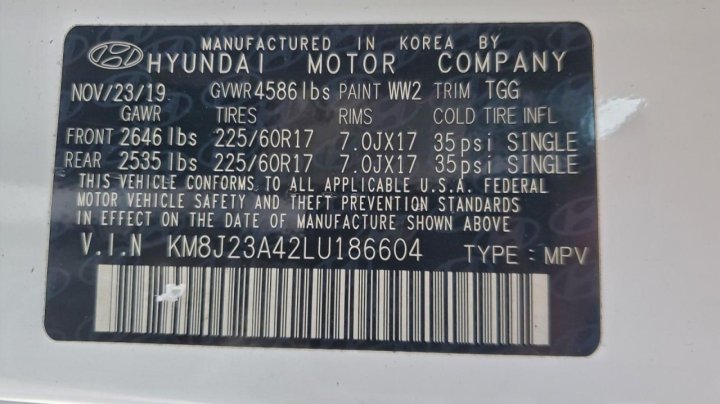 Hyundai Tucson  2020