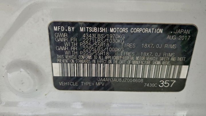 Mitsubishi OUTLANDER SPORT  2018