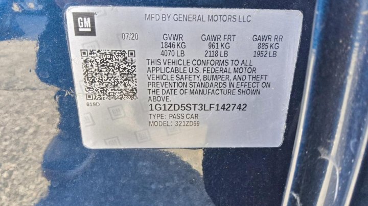 Chevrolet Malibu  2020