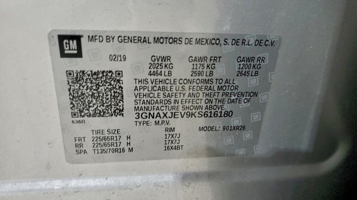 Chevrolet Equinox  2019