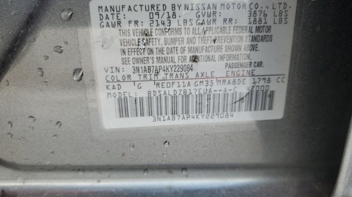 Nissan Sentra  2019