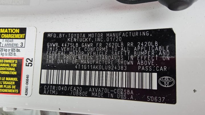Toyota Camry  2020