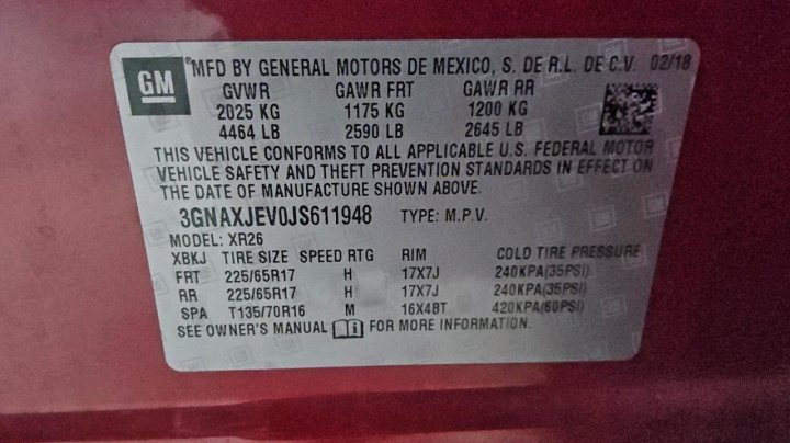 Chevrolet Equinox  2018