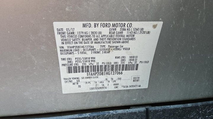 Ford TAURUS  2017