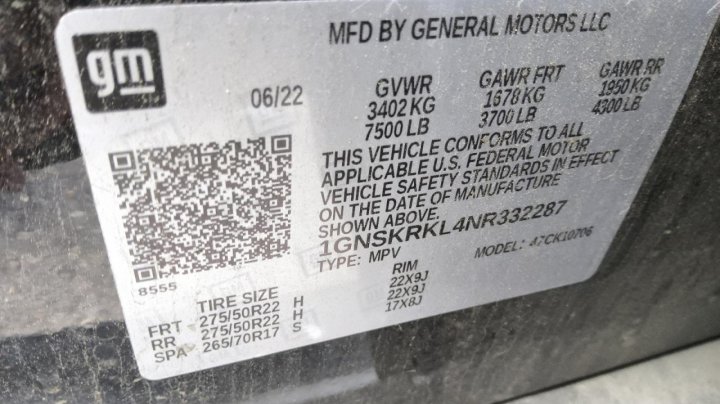 Chevrolet Tahoe  2022