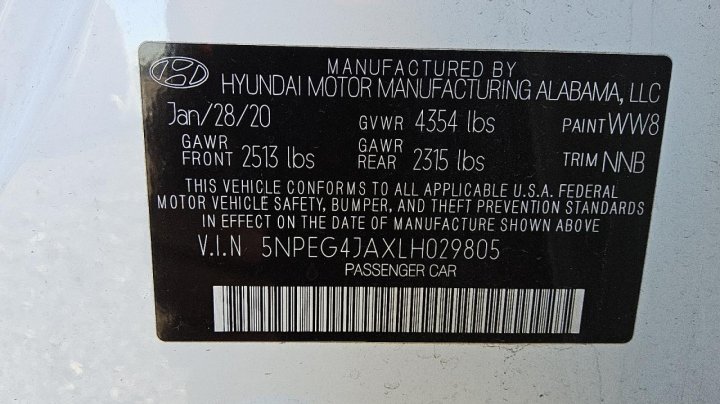 Hyundai SONATA  2020