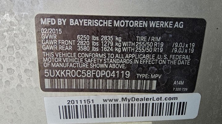 BMW X5  2015