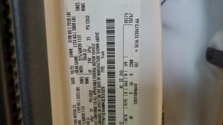 Ford F150  2021