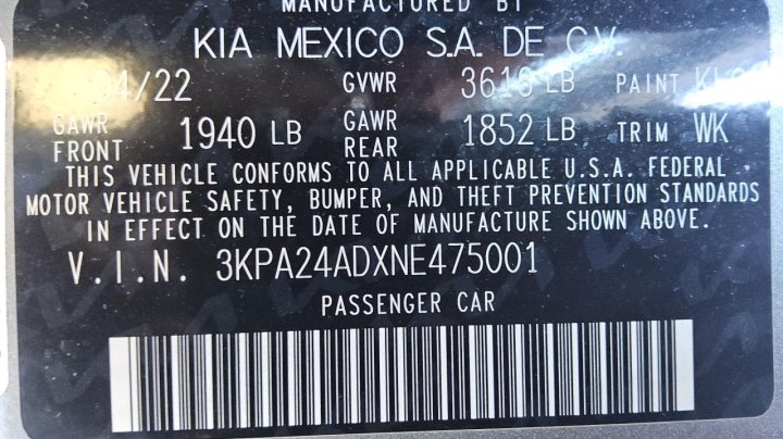 KIA RIO  2022