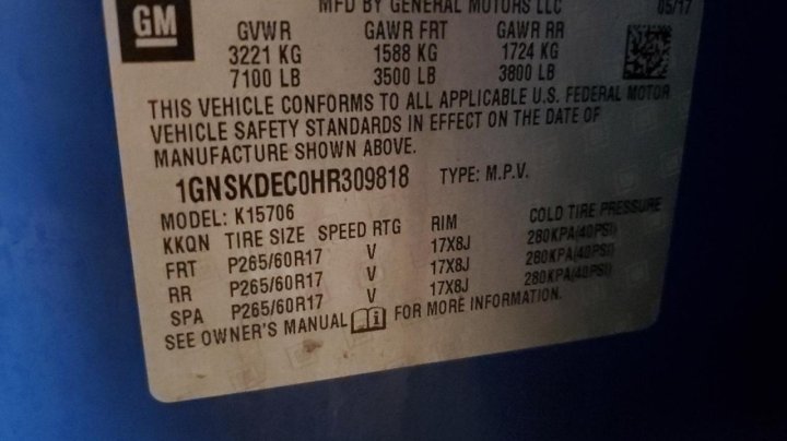 Chevrolet Tahoe  2017