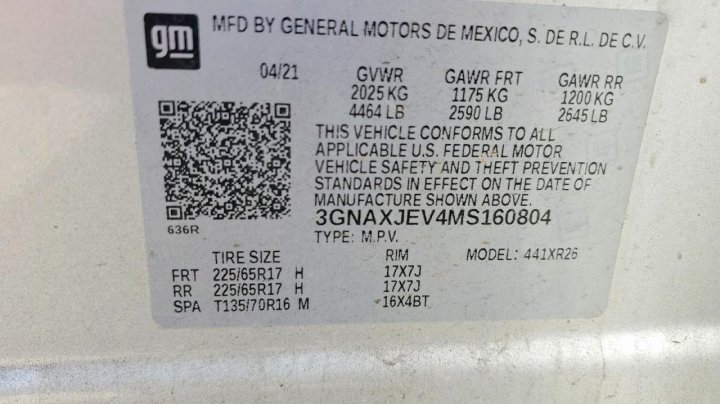 Chevrolet Equinox  2021