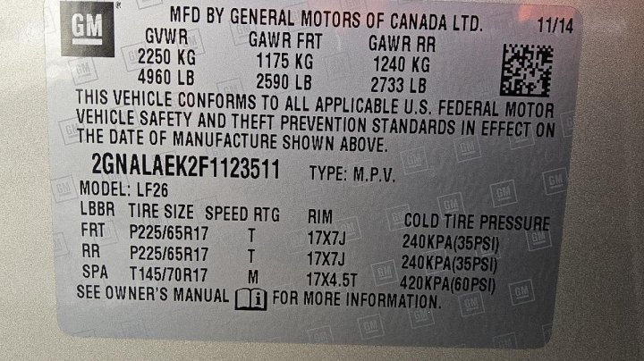 Chevrolet Equinox  2015