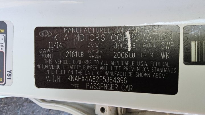 KIA FORTE  2015