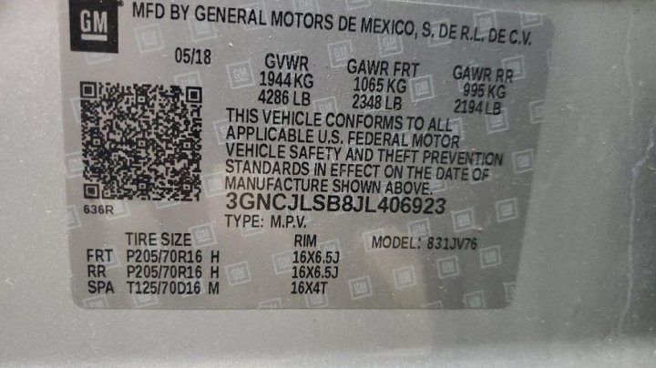 Chevrolet Trax  2018
