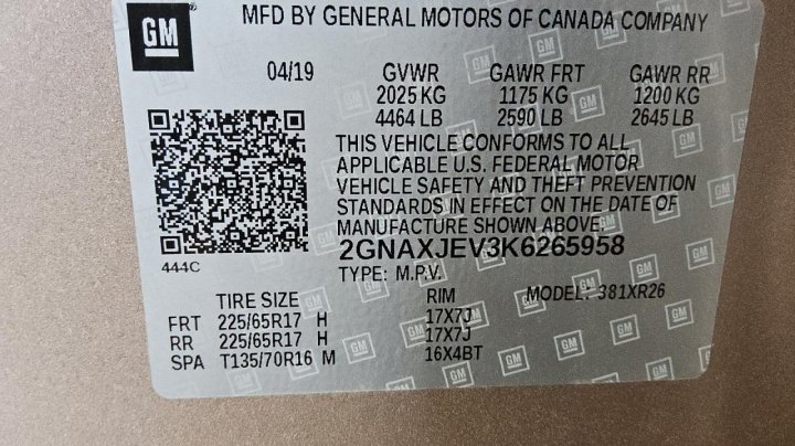 Chevrolet Equinox  2019