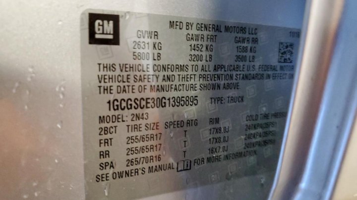 Chevrolet Colorado  2016
