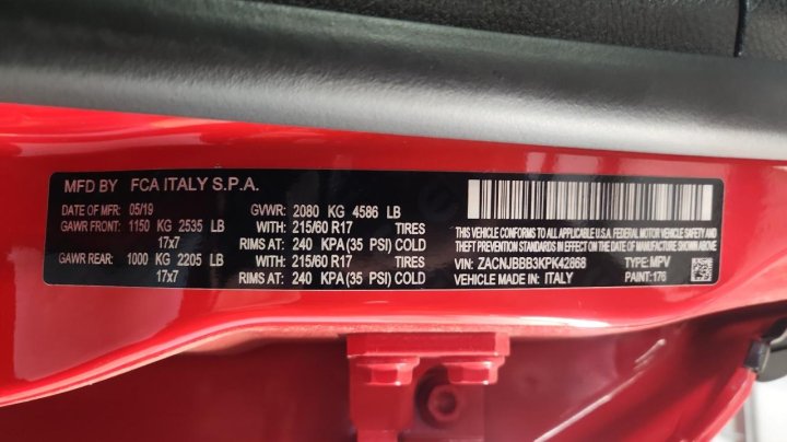JEEP RENEGADE  2019