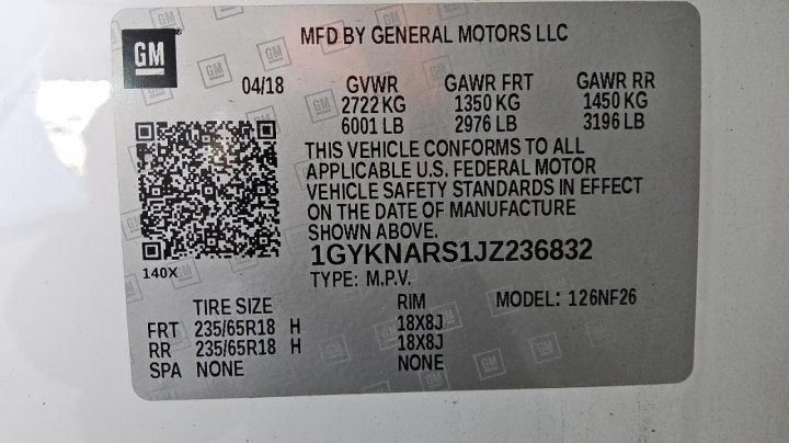 Cadillac XT5  2018