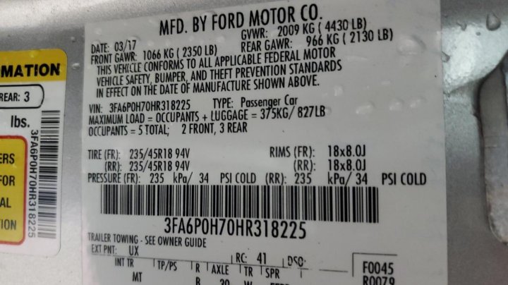 Ford FUSION  2017