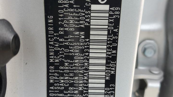 Toyota Corolla  2021