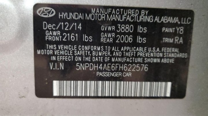 Hyundai Elantra  2015