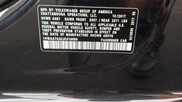 Volkswagen PASSAT  2018