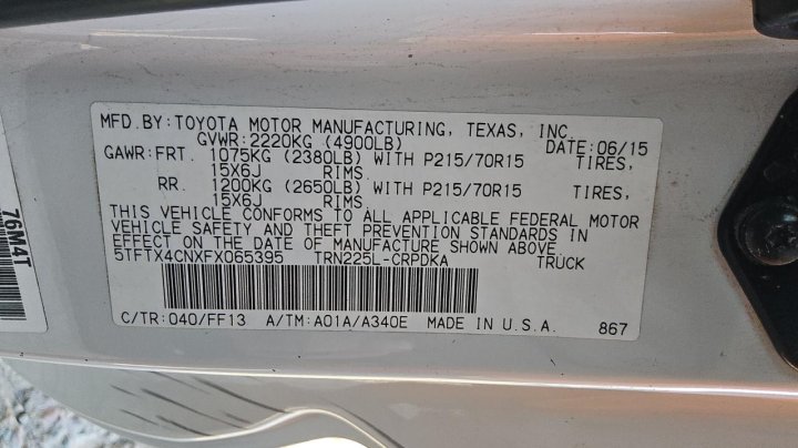 Toyota TACOMA  2015