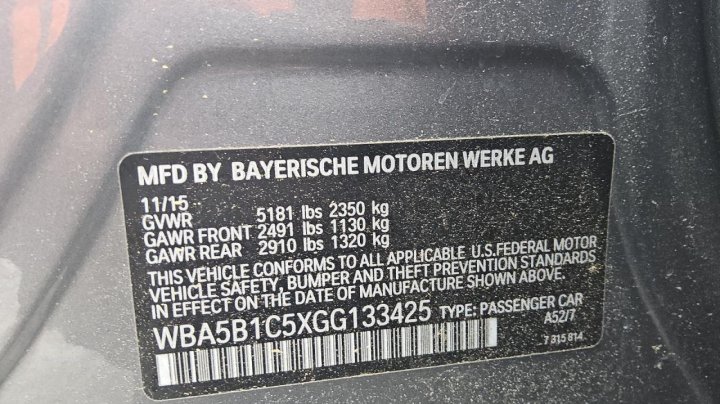 BMW 535  2016